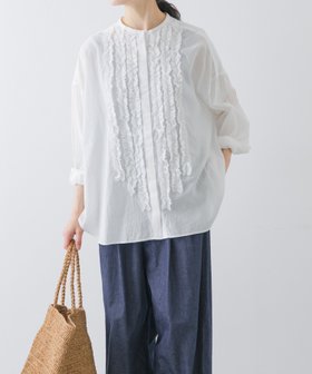 【かぐれ/kagure / URBAN RESEARCH】のコットンワッシャーフリルワイドシャツ 人気、トレンドファッション・服の通販 founy(ファニー) ファッション Fashion レディースファッション WOMEN トップス・カットソー Tops/Tshirt シャツ/ブラウス Shirts/Blouses ギャザー Gather ジャケット Jacket フリル Frills ボトム Bottom 羽織 Haori ヨーク Yoke ワイド Wide ワッシャー Washer S/S・春夏 Ss・Spring/Summer おすすめ Recommend 夏 Summer エレガント 上品 Elegant 2025年 2025 2025春夏・S/S Ss,Spring/Summer,2025 |ID:prp329100004568958