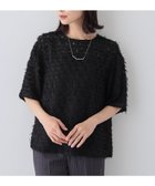 【インディヴィ/INDIVI】の春SALE!【トレンド/ヘアリー】フリンジカットジャカードTブラウス 人気、トレンドファッション・服の通販 founy(ファニー) ファッション Fashion レディースファッション WOMEN トップス・カットソー Tops/Tshirt シャツ/ブラウス Shirts/Blouses おすすめ Recommend ジャカード Jacquard スリット Slit デニム Denim トレンド Trend ワイド Wide 半袖 Short Sleeve 夏 Summer 春 Spring ビジネス 仕事 通勤 Business thumbnail ブラック|ID: prp329100004568993 ipo3291000000032324623