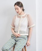 【ユナイテッドアローズ/UNITED ARROWS】のオーガンジー 2WAY ブラウス 人気、トレンドファッション・服の通販 founy(ファニー) ファッション Fashion レディースファッション Fashion for Women トップス・カットソー Cut & Sew Tops シャツ・ブラウス・オフィスカジュアル Elegant Blouses & Button-Ups かぎ針 Crochet インナー Innerwear オーガンジー Organza Fabric カーディガン Cardigan, Knitwear キャミソール Camisole, Spaghetti Strap Top シアー Sheer, See-Through センター Center, Center Line タンク Tank Top, Sleeveless Top トリミング Trimming, Decorative Edge バランス Balance, Style Balance フラット Flat, Flat Shoes エレガント 上品 Elegant thumbnail NATURAL|ID: prp329100004569014 ipo3291000000033600004