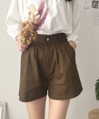 【アミュレット/Amulet】の【Amulet】タック入りキュロットパンツ 人気、トレンドファッション・服の通販 founy(ファニー) ファッション Fashion レディースファッション WOMEN スカート Skirt キュロット Culottes フレア Flare フロント Front 夏 Summer thumbnail ブラウン|ID: prp329100004569063 ipo3291000000032325222
