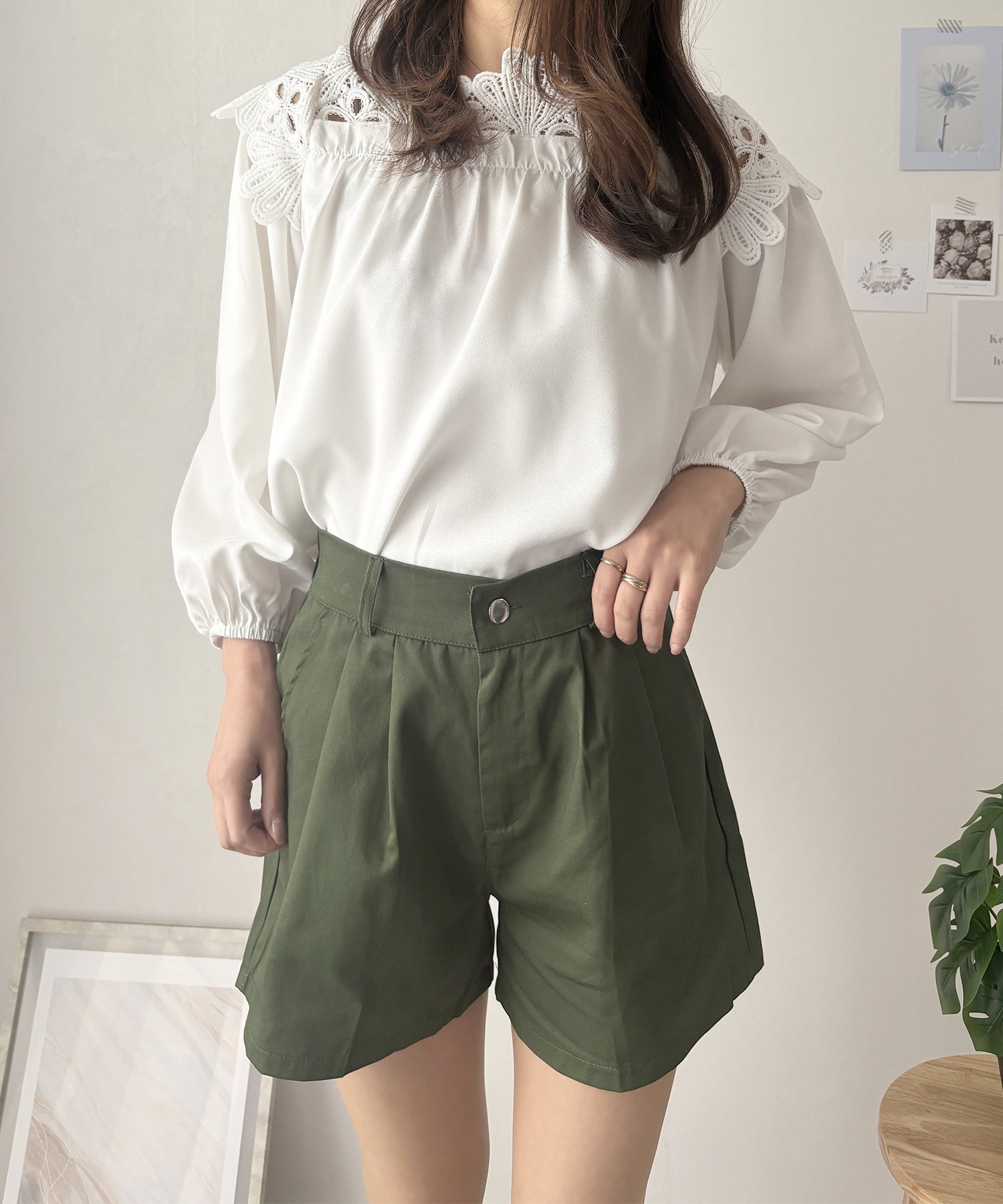 【アミュレット/Amulet】の【Amulet】タック入りキュロットパンツ インテリア・キッズ・メンズ・レディースファッション・服の通販 founy(ファニー) 　ファッション　Fashion　レディースファッション　WOMEN　スカート　Skirt　キュロット　Culottes　フレア　Flare　フロント　Front　夏　Summer　カーキ|ID: prp329100004569063 ipo3291000000032325228