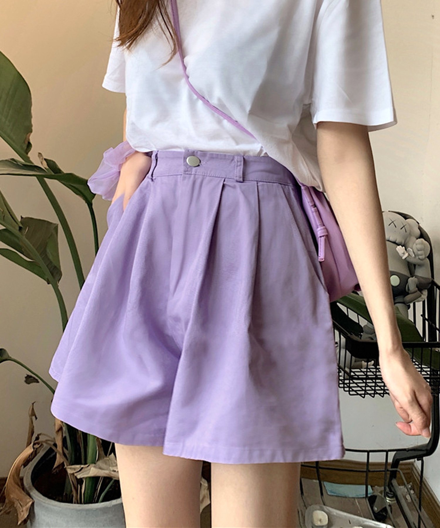 【アミュレット/Amulet】の【Amulet】タック入りキュロットパンツ インテリア・キッズ・メンズ・レディースファッション・服の通販 founy(ファニー) 　ファッション　Fashion　レディースファッション　WOMEN　スカート　Skirt　キュロット　Culottes　フレア　Flare　フロント　Front　夏　Summer　パープル|ID: prp329100004569063 ipo3291000000032325229