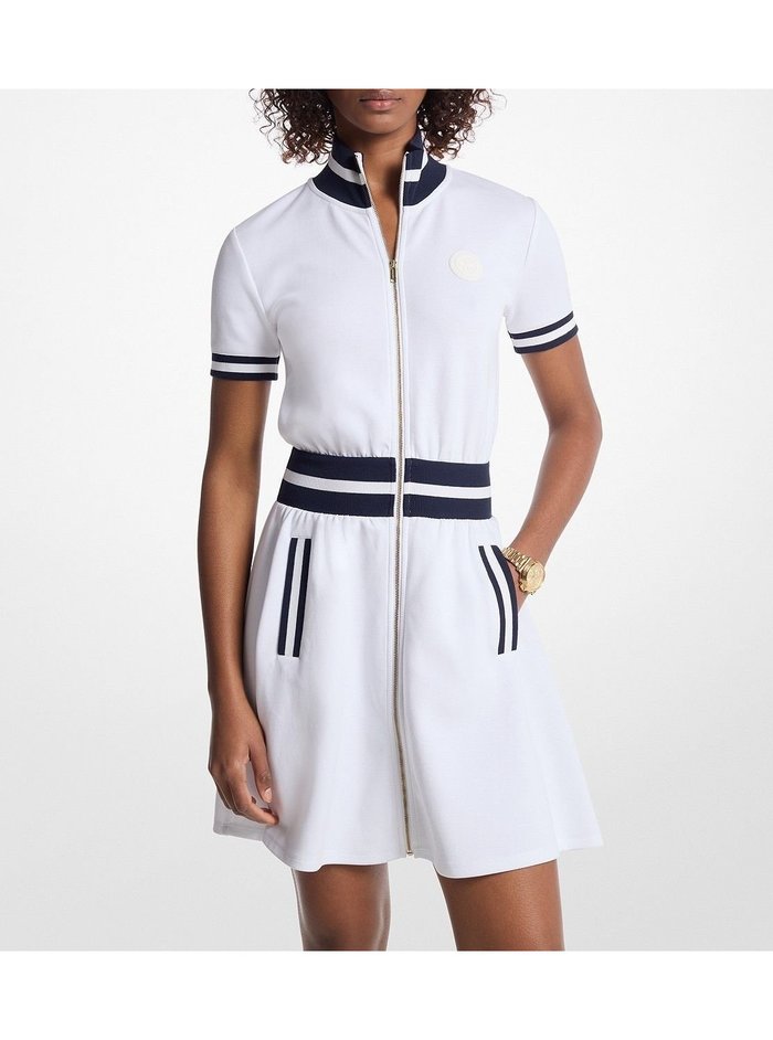 【マイケルコース/MICHAEL KORS】のコントラスト トリム ジップアップ ミニドレス マイケルコース インテリア・キッズ・メンズ・レディースファッション・服の通販 founy(ファニー) https://founy.com/ ファッション Fashion レディースファッション Fashion for Women ワンピース Dresses フォーマル・パーティードレス・結婚式用ドレス Elegant & Casual Dresses コレクション Collection, Seasonal Line ジップアップ Zip-Up, Full Zip ドレス Dress, One-Piece ラグジュアリー Luxury, Elegant |ID: prp329100004569068 ipo3291000000032723951