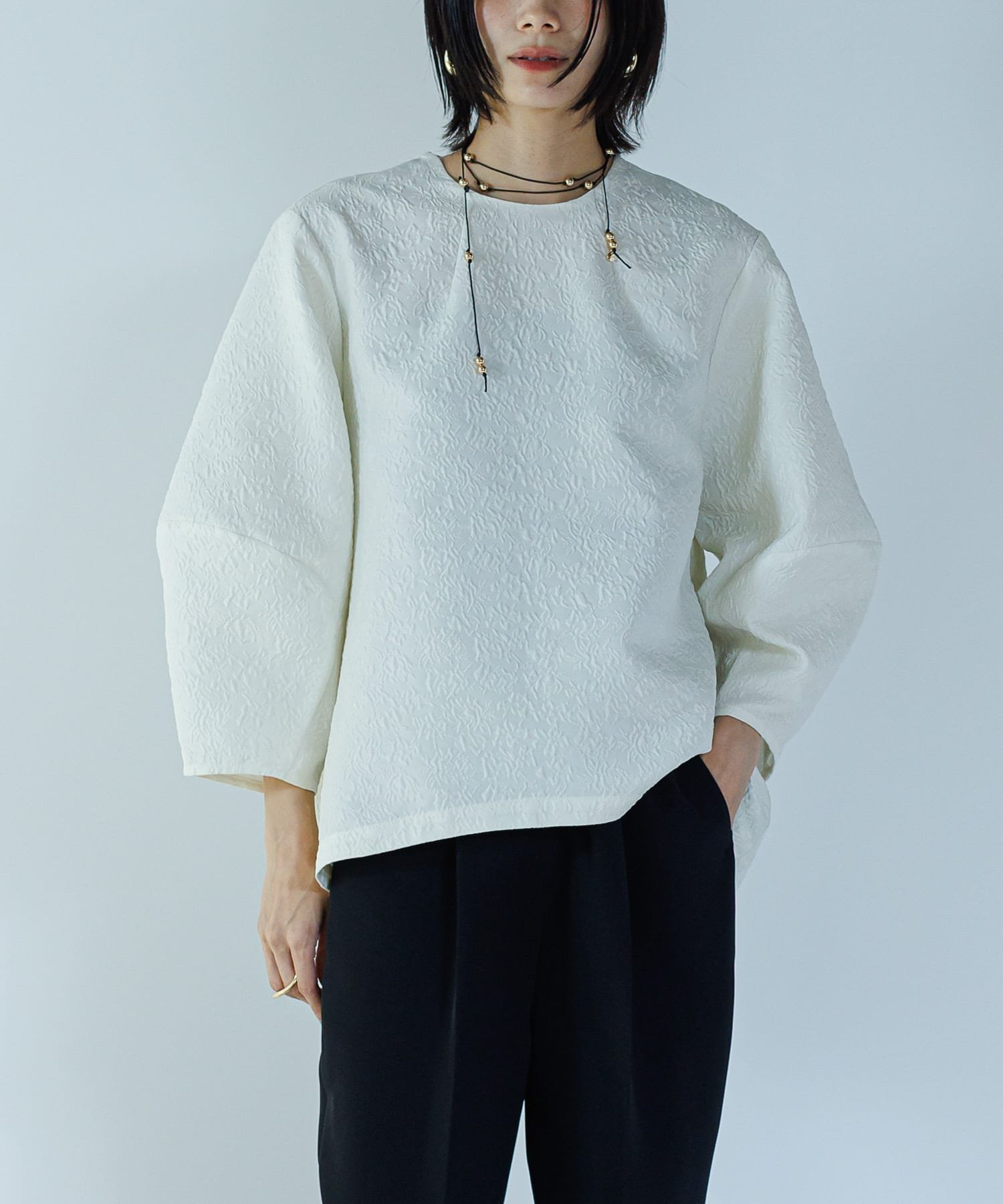 【アーバンリサーチ ロッソ/URBAN RESEARCH ROSSO】のCHIGNON ジャガードTBL インテリア・キッズ・メンズ・レディースファッション・服の通販 founy(ファニー) 　ファッション　Fashion　レディースファッション　WOMEN　2025年　2025　2025春夏・S/S　Ss,Spring/Summer,2025　夏　Summer　S/S・春夏　Ss・Spring/Summer　IVORY|ID: prp329100004569069 ipo3291000000032325310