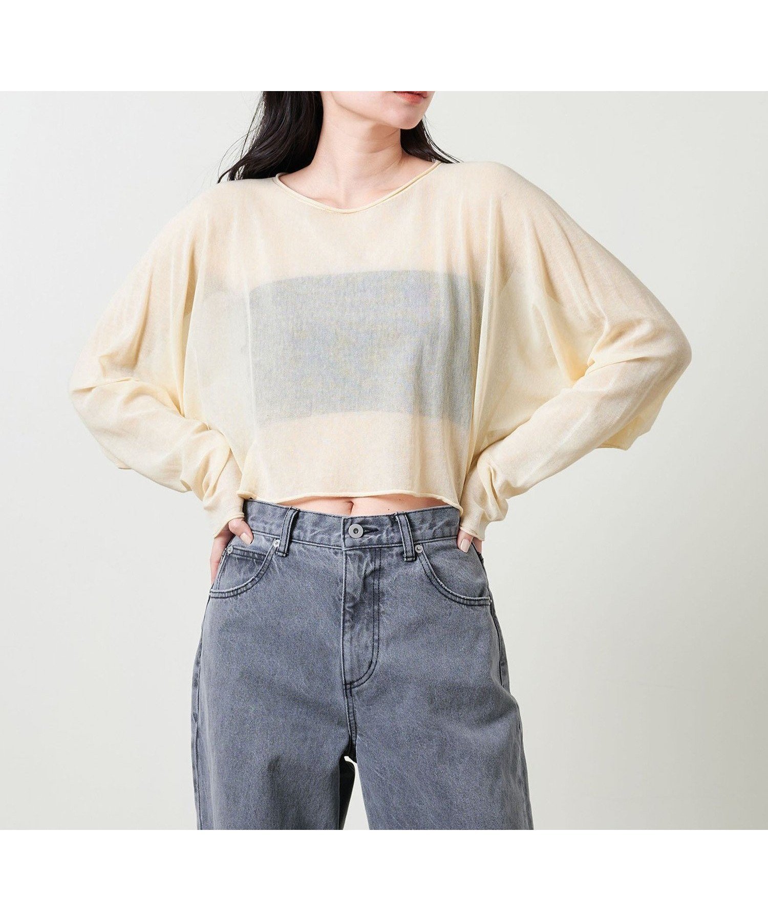 【ユナイテッドアローズ/UNITED ARROWS】のMARW UNITED ARROWS シアー ドルマンスリーブ プルオーバー インテリア・キッズ・メンズ・レディースファッション・服の通販 founy(ファニー) 　ファッション　Fashion　レディースファッション　Fashion for Women　トップス・カットソー　Cut & Sew Tops　カジュアルプルオーバー・ニットトップス　Pullovers & Knit Tops / Casual Pullovers　春　Spring　コンパクト　Compact, Small Size　シアー　Sheer, See-Through　人気　Popular, Best Seller　リラックス　Relax, Relaxed Fit　S/S・春夏　SS, Spring/Summer, Warm Season　夏　Summer　ビジネス 仕事 通勤　Business / Work / Commuting　CREAM|ID: prp329100004569121 ipo3291000000033056382