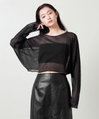 【ユナイテッドアローズ/UNITED ARROWS】のMARW UNITED ARROWS シアー ドルマンスリーブ プルオーバー BLACK|ID:prp329100004569121