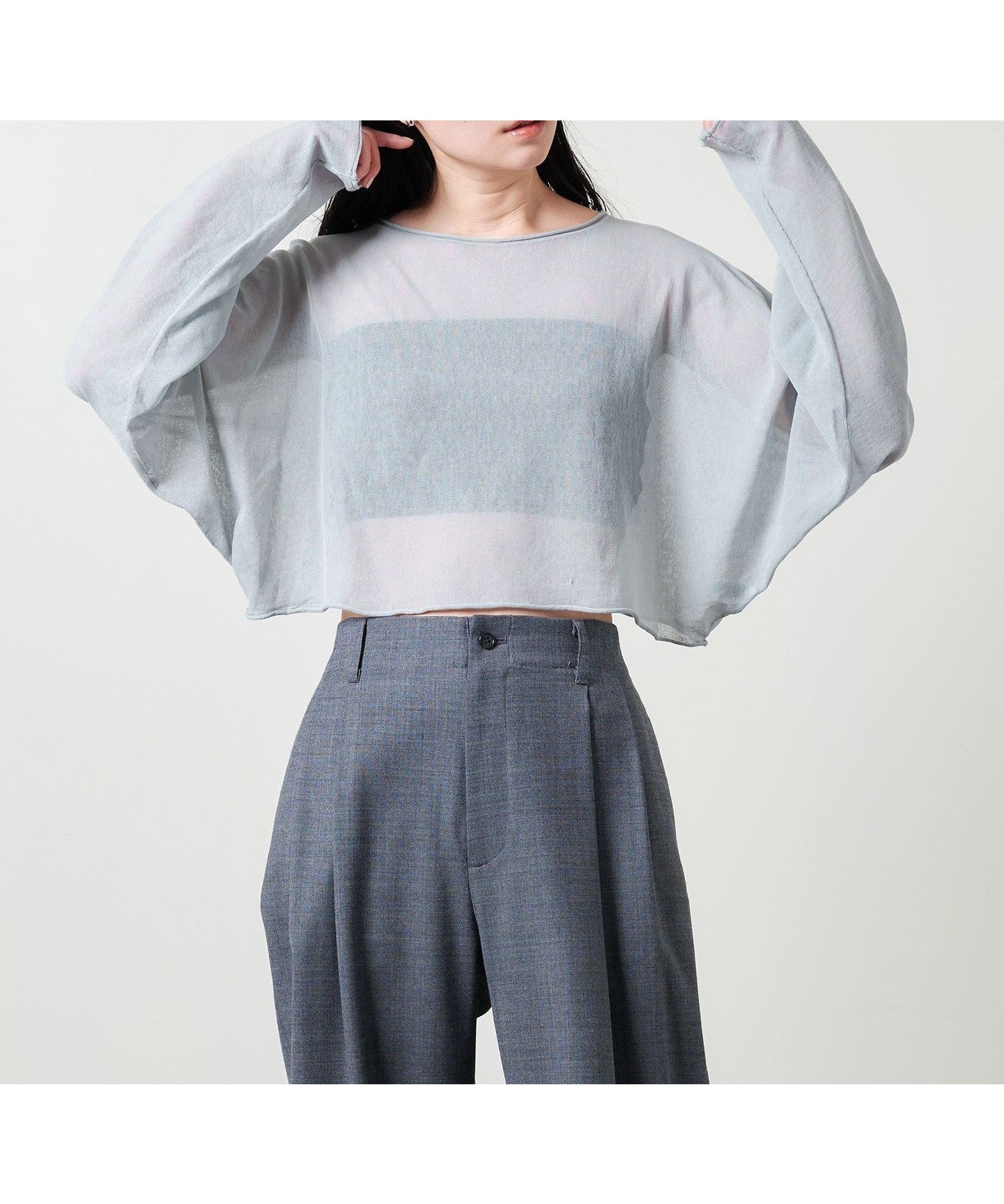 【ユナイテッドアローズ/UNITED ARROWS】のMARW UNITED ARROWS シアー ドルマンスリーブ プルオーバー インテリア・キッズ・メンズ・レディースファッション・服の通販 founy(ファニー) 　ファッション　Fashion　レディースファッション　Fashion for Women　トップス・カットソー　Cut & Sew Tops　カジュアルプルオーバー・ニットトップス　Pullovers & Knit Tops / Casual Pullovers　春　Spring　コンパクト　Compact, Small Size　シアー　Sheer, See-Through　人気　Popular, Best Seller　リラックス　Relax, Relaxed Fit　S/S・春夏　SS, Spring/Summer, Warm Season　夏　Summer　ビジネス 仕事 通勤　Business / Work / Commuting　LT.BLUE|ID: prp329100004569121 ipo3291000000033056385