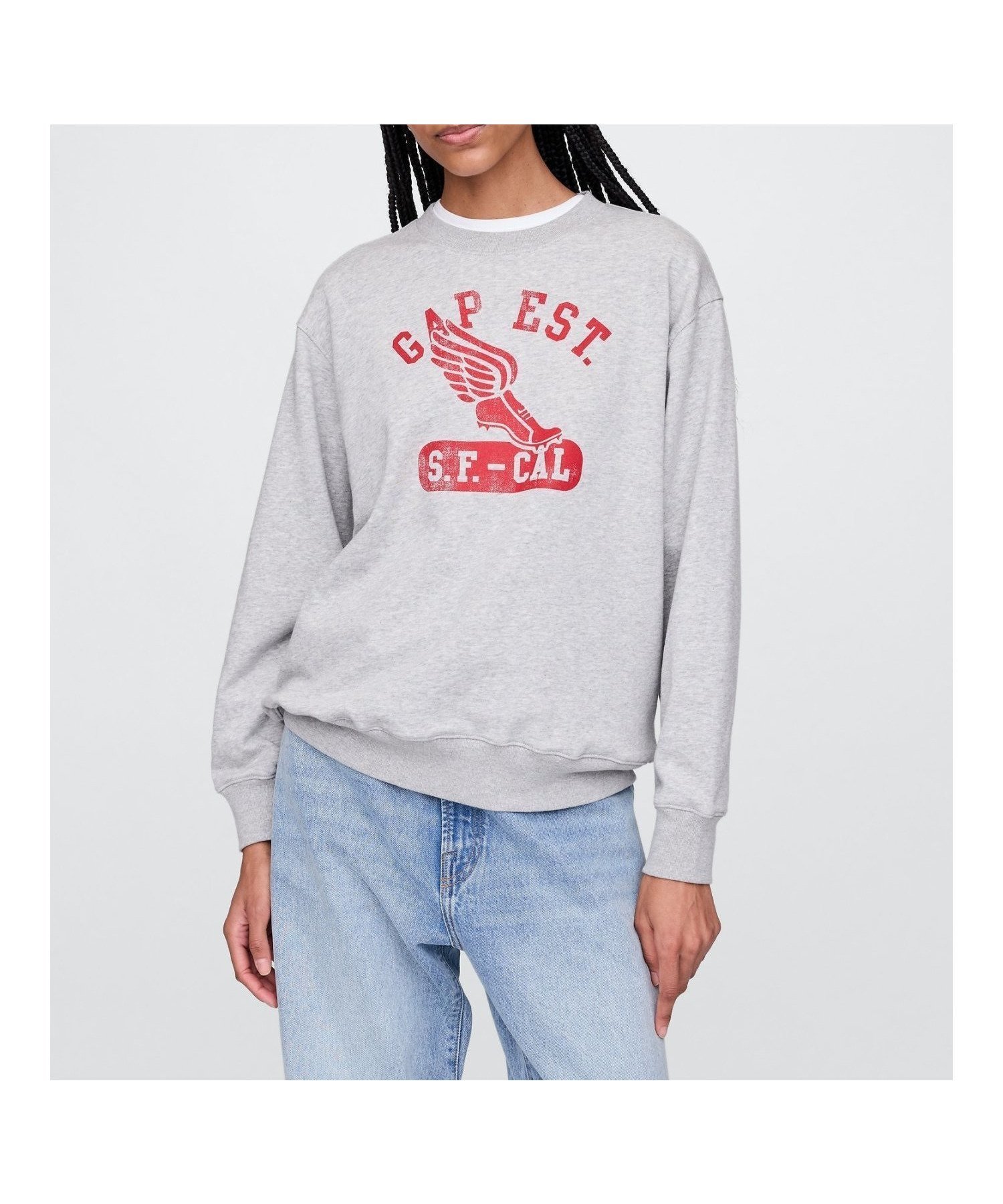 【ギャップ/GAP】のヴィンテージソフト フレンチテリー GAPロゴ スウェットシャツ インテリア・キッズ・メンズ・レディースファッション・服の通販 founy(ファニー) 　ファッション　Fashion　レディースファッション　Ladies' Fashion Online　トップス・カットソー　Tops/Tshirt　シャツ/ブラウス　Shirts/Blouses　パーカ　Sweats　スウェット　Sweat　おすすめ　Recommend　スウェット　Sweat　ダウン　Down　フィット　Fit　フレンチ　French　フロント　Front　ヴィンテージ　Vintage　長袖　Long Sleeve　HEATHER_GREY|ID: prp329100004569141 ipo3291000000032606280
