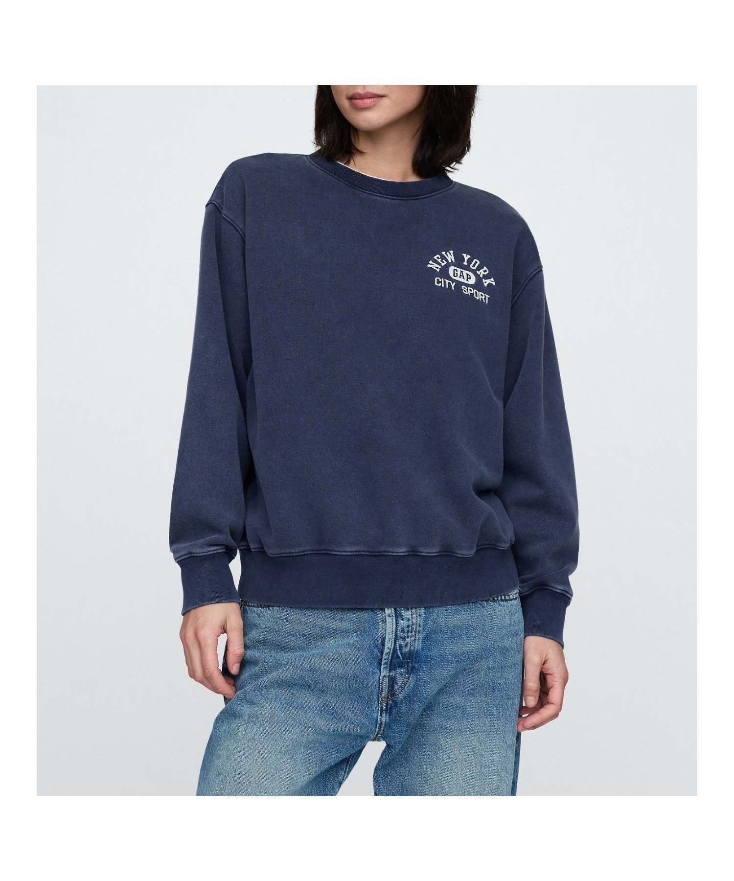 【ギャップ/GAP】のヴィンテージソフト フレンチテリー GAPロゴ スウェットシャツ インテリア・キッズ・メンズ・レディースファッション・服の通販 founy(ファニー) 　ファッション　Fashion　レディースファッション　Ladies' Fashion Online　トップス・カットソー　Tops/Tshirt　シャツ/ブラウス　Shirts/Blouses　パーカ　Sweats　スウェット　Sweat　おすすめ　Recommend　スウェット　Sweat　ダウン　Down　フィット　Fit　フレンチ　French　フロント　Front　ヴィンテージ　Vintage　長袖　Long Sleeve　TAPESTRY_NAVY|ID: prp329100004569141 ipo3291000000032606285