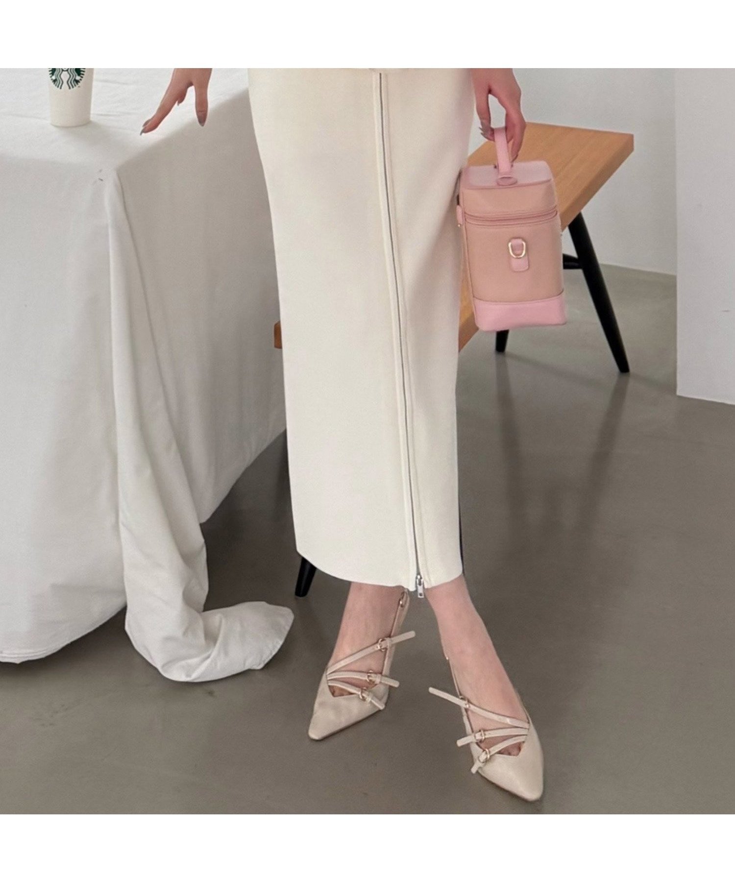 【ロイヤルパーティー/ROYAL PARTY】のフロントZIPニットタイトスカート インテリア・キッズ・メンズ・レディースファッション・服の通販 founy(ファニー) 　ファッション　Fashion　レディースファッション　Ladies' Fashion Online　スカート　Skirt　おすすめ　Recommend　セットアップ　Set Up　フロント　Front　オフホワイト|ID: prp329100004569147 ipo3291000000032651864