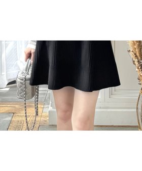 【クリア/clear】のニットフレアミニスカート 人気、トレンドファッション・服の通販 founy(ファニー) ファッション Fashion レディースファッション WOMEN スカート Skirt ミニスカート Mini Skirts おすすめ Recommend スウェット Sweat ロング Long |ID:prp329100004569161
