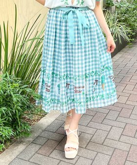 【アクシーズファム/axes femme】のチョコミントプリントスカート 人気、トレンドファッション・服の通販 founy(ファニー) ファッション Fashion レディースファッション Ladies' Fashion Online スカート Skirt おすすめ Recommend プリント Print エレガント 上品 Elegant |ID:prp329100004569166