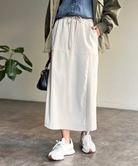 【シェトワ/Chez toi】の異素材ナロースカート 人気、トレンドファッション・服の通販 founy(ファニー) ファッション Fashion レディースファッション WOMEN スカート Skirt カットソー Cut And Sew ギャザー Gather コンパクト Compact シンプル Simple スリット Slit デニム Denim パウダー Powder リラックス Relax プチプライス・低価格 Affordable おすすめ Recommend |ID:prp329100004569174