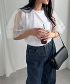 【ラナン/Ranan】のRananチュールレイヤードパフスリーブTシャツ 人気、トレンドファッション・服の通販 founy(ファニー) ファッション Fashion レディースファッション Fashion for Women トップス・カットソー Cut & Sew Tops シャツ・ブラウス・オフィスカジュアル Elegant Blouses & Button-Ups ロングTシャツ・Tシャツ Longline T-Shirts & Tees エアリー Airy Texture カットソー Cut and Sewn Top シアー Sheer, See-Through スリーブ Sleeve, Long Sleeve / Short Sleeve タイトスカート Pencil Skirt, Tight Skirt チュール Tulip, Tulip Motif トレンド Trend, Trending Now ドッキング Docking, Mixed Material メッシュ Mesh, Net Fabric 夏 Summer thumbnail オフホワイト|ID: prp329100004569193 ipo3291000000033015951