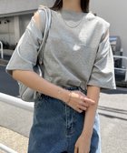 【その他のブランド/Other】の汗染み防止 カットアウト デザイン Tシャツ 杢グレー|ID: prp329100004569214 ipo3291000000032626184