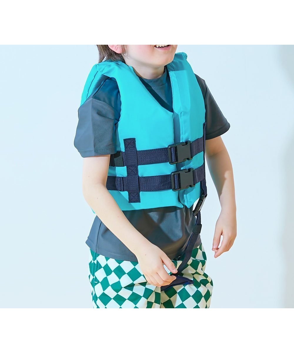 【デビロック/devirock / KIDS】のキッズフローティングベスト プールグッズ 水泳 海水浴 インテリア・キッズ・メンズ・レディースファッション・服の通販 founy(ファニー) 　ファッション　Fashion　キッズファッション　KIDS　ベスト　Vest　ターコイズ-ネイビー|ID: prp329100004569221 ipo3291000000032326936