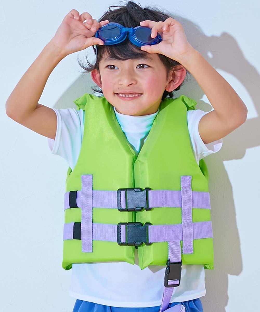 【デビロック/devirock / KIDS】のキッズフローティングベスト プールグッズ 水泳 海水浴 インテリア・キッズ・メンズ・レディースファッション・服の通販 founy(ファニー) 　ファッション　Fashion　キッズファッション　KIDS　ベスト　Vest　ライム-バイオレット|ID: prp329100004569221 ipo3291000000032326946