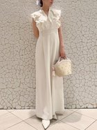 【セルフォード/CELFORD】のラッフルフリルロンパース OWHT[002]|ID:prp329100004569289
