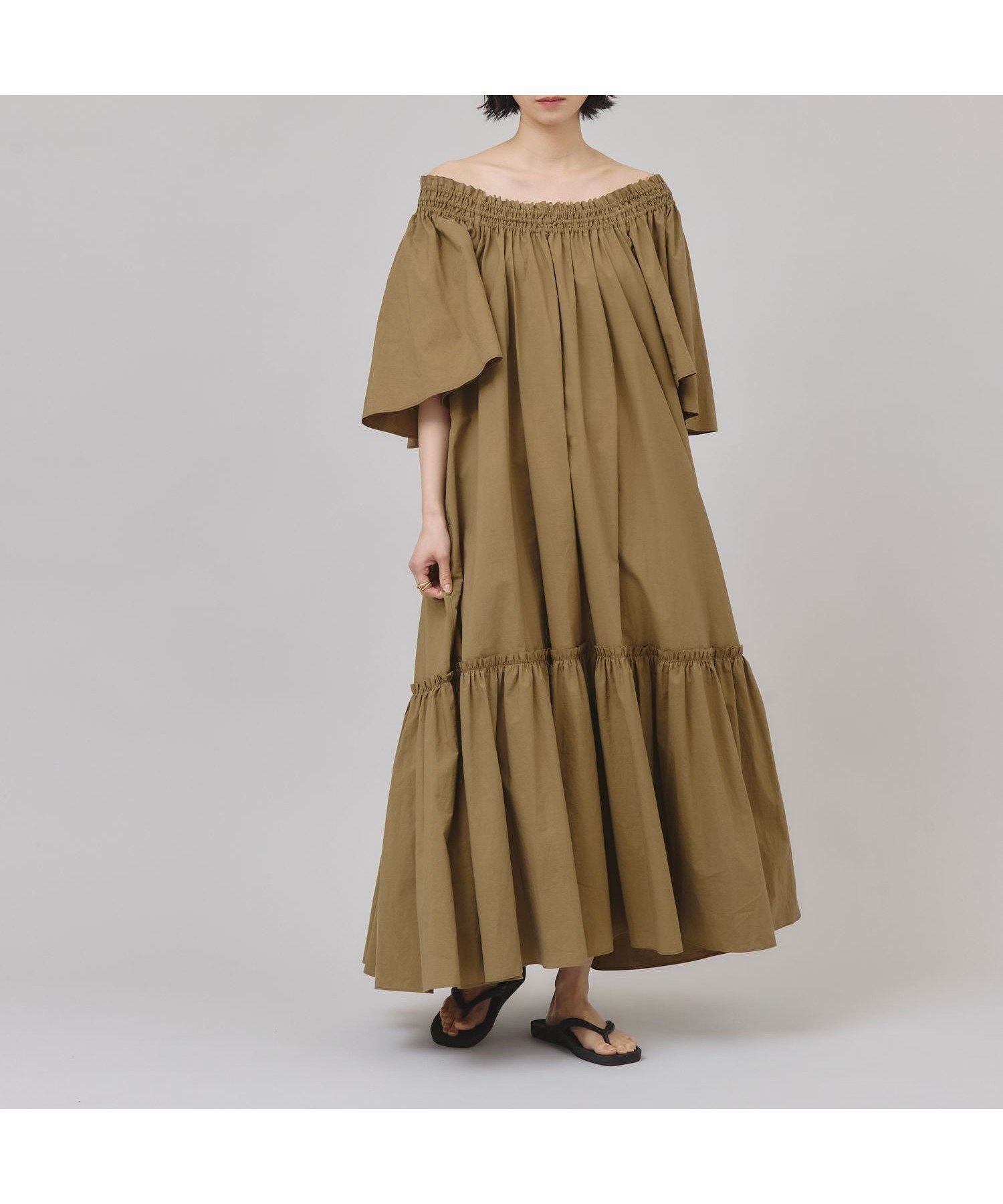 【カレンソロジー/Curensology】のオフショルダーワンピース 人気、トレンドファッション・服の通販 founy(ファニー) 　ファッション　Fashion　レディースファッション　WOMEN　ワンピース　Dress　オフショルダーワンピース・ドレス　Off The Shoulder Dresses　エレガント 上品　Elegant　オフショルダー　Off Shoulder　シャーリング　Shirring　タイプライター　Typewriter　ワッシャー　Washer　定番　Standard　日本製　Made In Japan　 other-1|ID: prp329100004569306 ipo3291000000032327486
