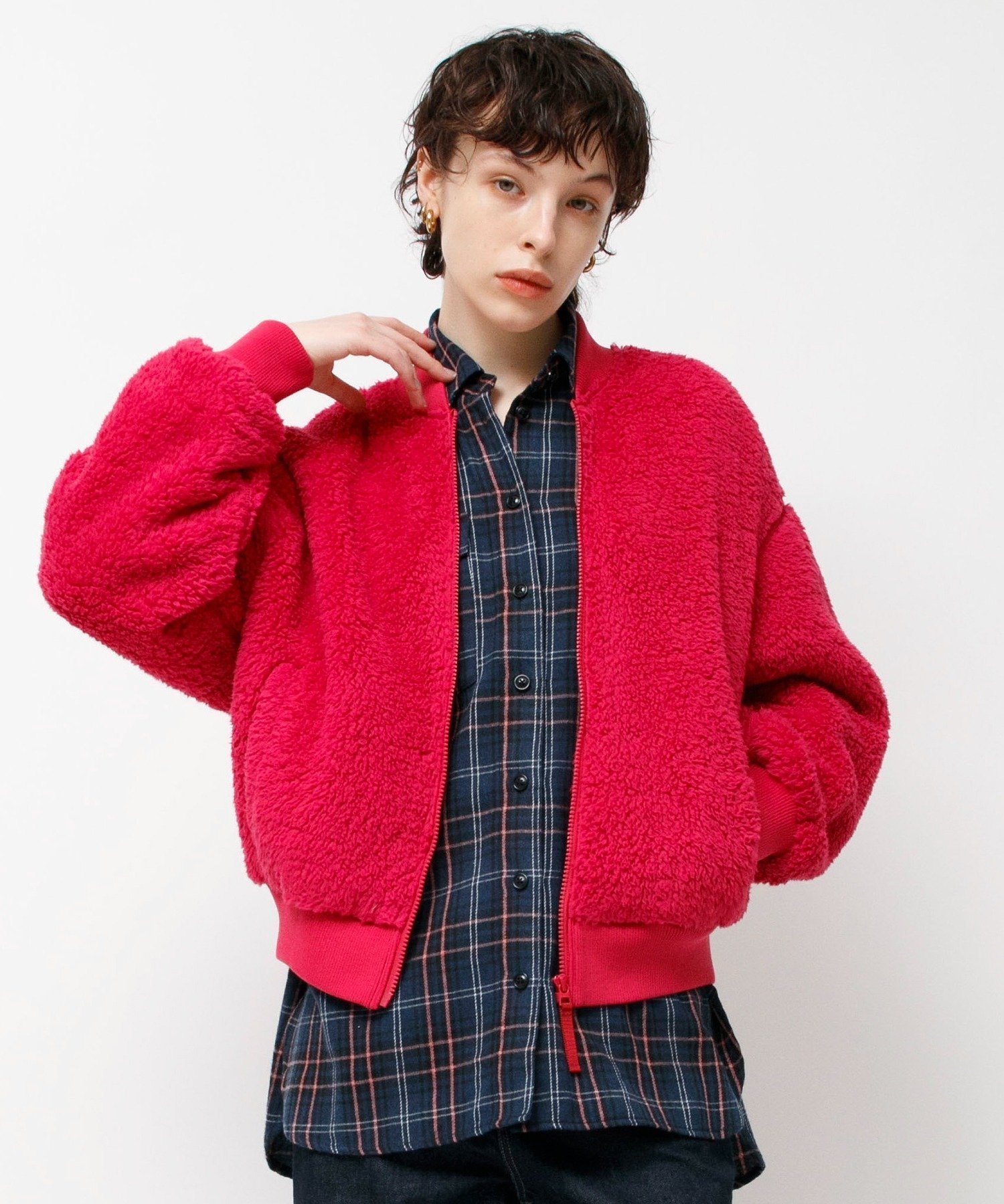 【ジョンブルプライベートラボ/Johnbull Private labo】のフリースMA-1ジャケット 人気、トレンドファッション・服の通販 founy(ファニー) 　ファッション　Fashion　レディースファッション　WOMEN　アウター　Coat Outerwear　ジャケット　Jackets　MA-1　MA-1　ウォーム　Worm　サロペット　Overalls　ジャケット　Jacket　ブルゾン　Blouson　冬　Winter　定番　Standard　A/W・秋冬　Aw・Autumn/Winter・Fw・Fall-Winter　 other-1|ID: prp329100004569362 ipo3291000000032327914