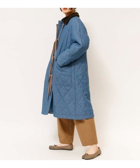 【ジョンブルプライベートラボ/Johnbull Private labo】の6.5オンスデニムキルティングコート 人気、トレンドファッション・服の通販 founy(ファニー) ファッション Fashion レディースファッション WOMEN アウター Coat Outerwear コート Coats ウォーム Worm キルティング Quilting チェック Check デニム Denim パジャマ Pajamas フロント Front リラックス Relax 軽量 Lightweight 防寒 Cold Protection |ID:prp329100004569366
