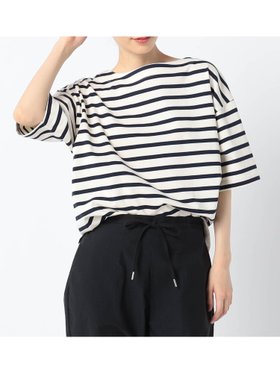 【ニコル/NICOLE】の国産デラヴェ天竺半袖ボーダーTシャツ 人気、トレンドファッション・服の通販 founy(ファニー) ファッション Fashion レディースファッション WOMEN トップス・カットソー Tops/Tshirt シャツ/ブラウス Shirts/Blouses ロング / Tシャツ T-Shirts 吸水 Water Absorption 定番 Standard バランス Balance ボーダー Border 半袖 Short Sleeve 日本製 Made In Japan |ID:prp329100004569382