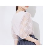 【クチュール ブローチ/Couture Brooch】の【接触冷感・UV・マシンウォッシャブル】袖レースデザイントップス ライトピンク|ID: prp329100004569463 ipo3291000000032725567