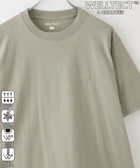 【コーエン メン/COEN / MEN】の【WELLTECT】ロゴ刺繍Tシャツ ー吸水速乾,接触冷感,UVカット,遮熱ー 人気、トレンドファッション・服の通販 founy(ファニー) ファッション Fashion メンズファッション Fashion for Men シンプル Simple, Minimal 吸水 Absorbent, Quick-Dry 夏 Summer |ID:prp329100004569499