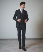 【テットオム/TETE HOMME / MEN】の4WAYストレッチスーツ / ウォッシャブルセットアップ(3ピース) チャコールグレー|ID: prp329100004569519 ipo3291000000033495648