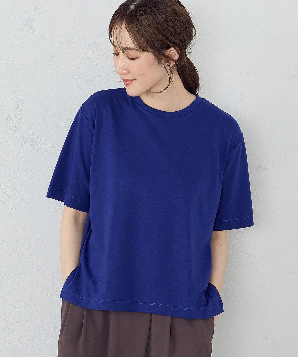 【コムサイズム/COMME CA ISM】の日本の色Tシャツ 七夕 インテリア・キッズ・メンズ・レディースファッション・服の通販 founy(ファニー) 　ファッション　Fashion　レディースファッション　Fashion for Women　トップス・カットソー　Cut & Sew Tops　シャツ・ブラウス・オフィスカジュアル　Elegant Blouses & Button-Ups　ロングTシャツ・Tシャツ　Longline T-Shirts & Tees　コンパクト　Compact, Small Size　シンプル　Simple, Minimal　バランス　Balance, Style Balance　ポケット　Pocket, Pocket Detail　ワイド　Wide, Wide Fit　夏　Summer　群青色(ブルー)|ID: prp329100004569532 ipo3291000000033595189