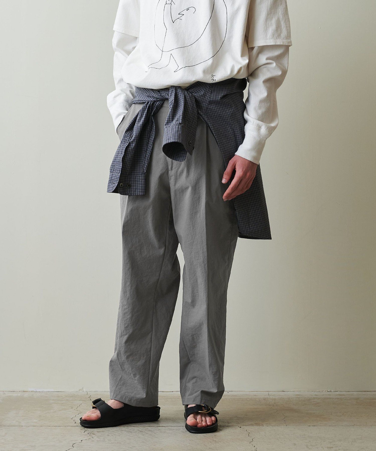 【ビューティ&ユース ユナイテッドアローズ/BEAUTY&YOUTH / UNITED ARROWS / MEN】のSteven Alan ナイロン オックス アウト ワンプリーツ スラックス 人気、トレンドファッション・服の通販 founy(ファニー) 　ファッション　Fashion　メンズファッション　Fashion for Men　オックス　Oxford Fabric　スマート　Smart, Elegant　スラックス　Slacks, Dress Pants　テーパード　Tapered, Tapered Pants　プリーツ　Pleats, Pleated　 other-1|ID: prp329100004569547 ipo3291000000033448263