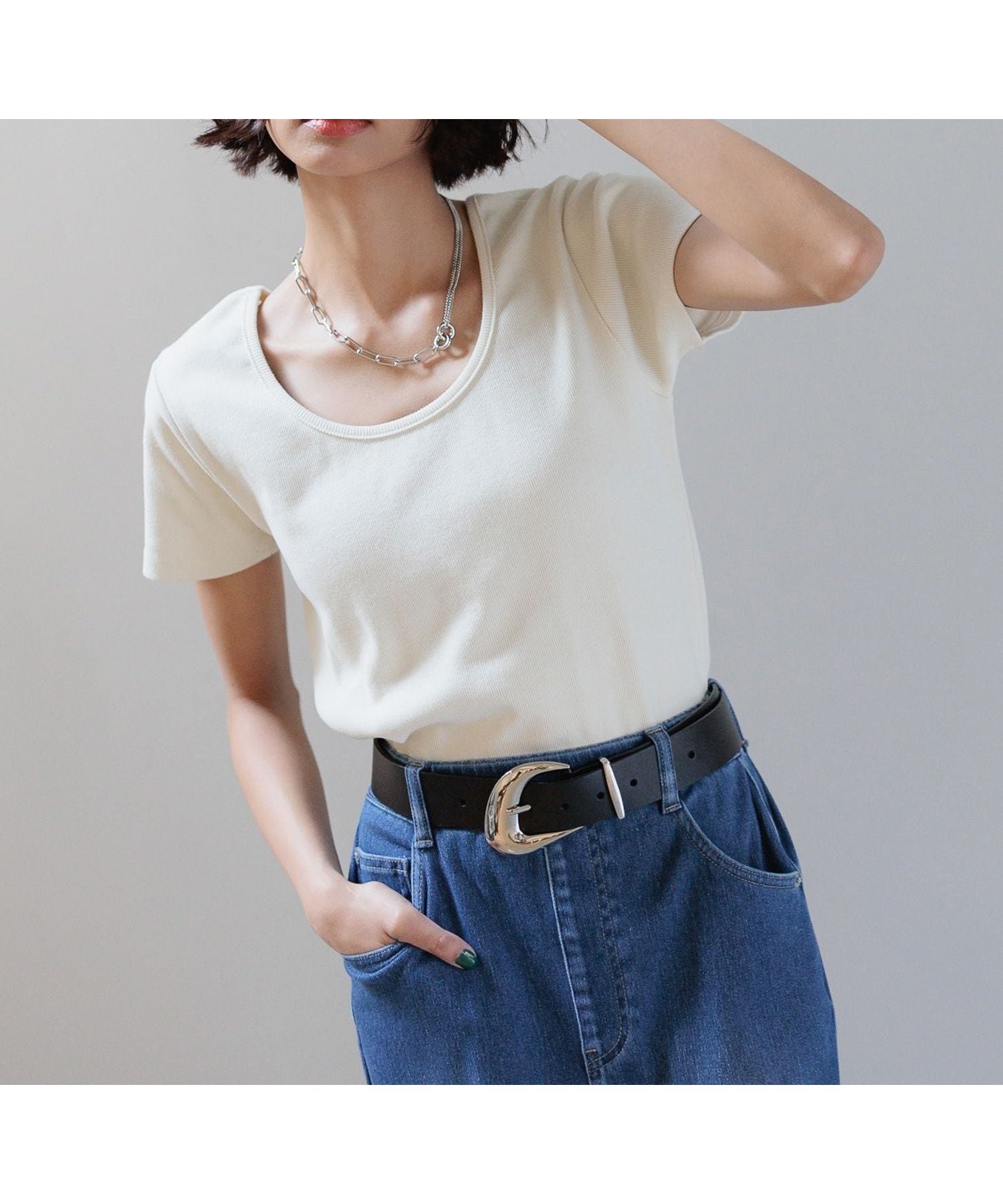 【ページボーイ/PAGEBOY】のビンテージテレコクルーTシャツ インテリア・キッズ・メンズ・レディースファッション・服の通販 founy(ファニー) 　ファッション　Fashion　レディースファッション　WOMEN　トップス・カットソー　Tops/Tshirt　シャツ/ブラウス　Shirts/Blouses　ロング / Tシャツ　T-Shirts　インナー　Inner　コンパクト　Compact　スウェット　Sweat　テレコ　Tereko　デニム　Denim　フィット　Fit　ロング　Long　ワイド　Wide　ヴィンテージ　Vintage　オフホワイト05|ID: prp329100004569569 ipo3291000000032329916
