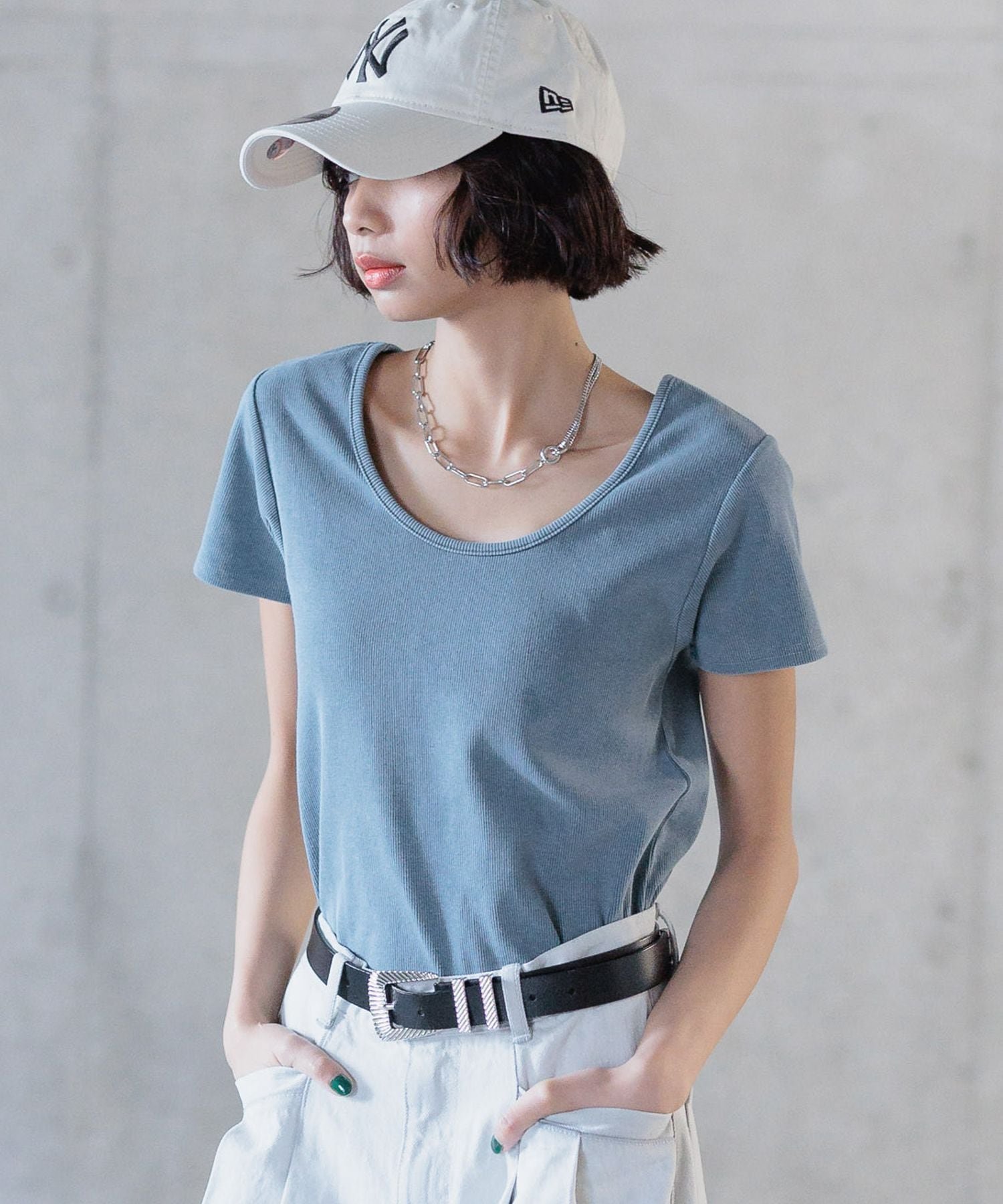 【ページボーイ/PAGEBOY】のビンテージテレコクルーTシャツ インテリア・キッズ・メンズ・レディースファッション・服の通販 founy(ファニー) 　ファッション　Fashion　レディースファッション　WOMEN　トップス・カットソー　Tops/Tshirt　シャツ/ブラウス　Shirts/Blouses　ロング / Tシャツ　T-Shirts　インナー　Inner　コンパクト　Compact　スウェット　Sweat　テレコ　Tereko　デニム　Denim　フィット　Fit　ロング　Long　ワイド　Wide　ヴィンテージ　Vintage　ダークモス77|ID: prp329100004569569 ipo3291000000032329922