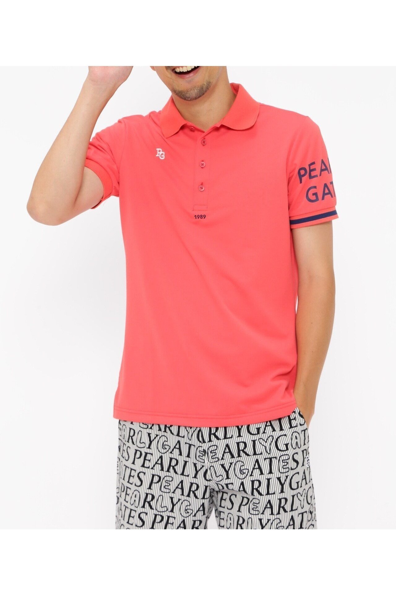 【パーリーゲイツ/PEARLY GATES / MEN】のALOFTカノコ半袖ポロシャツ インテリア・キッズ・メンズ・レディースファッション・服の通販 founy(ファニー) 　ファッション　Fashion　メンズファッション　MEN　ボトム　Bottom　ポロシャツ　Polo Shirt　半袖　Short Sleeve　夏　Summer　レッド|ID: prp329100004569570 ipo3291000000032329918