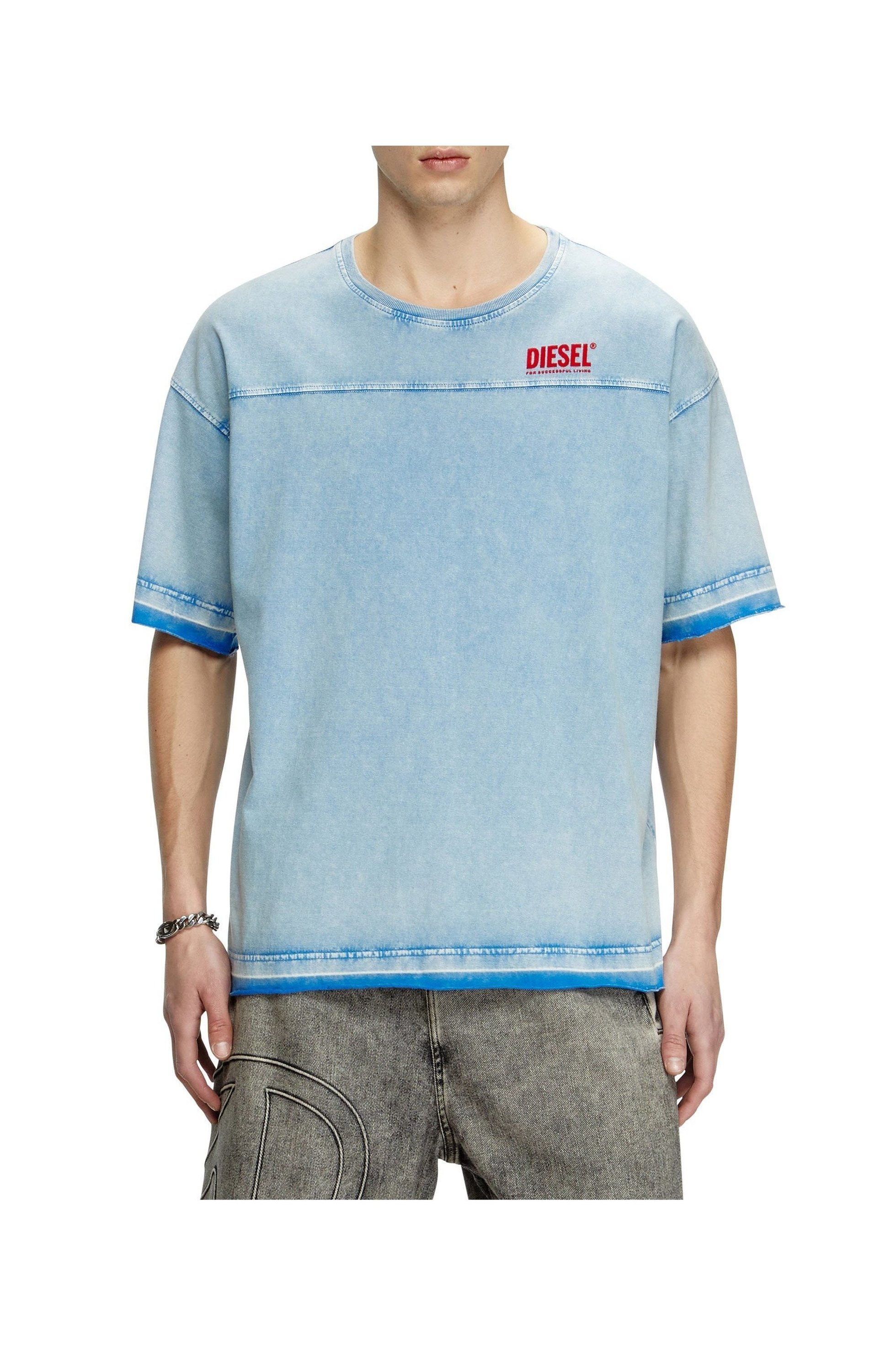 【ディーゼル/DIESEL / MEN】のメンズ Tシャツ T-HOXT インテリア・キッズ・メンズ・レディースファッション・服の通販 founy(ファニー) 　ファッション　Fashion　メンズファッション　MEN　グラデーション　Gradation　ジャージー　Jersey　フィット　Fit　ブリーチ　Bleach　プリント　Print　メンズ　Mens　リラックス　Relax　ブルー系その他|ID: prp329100004569605 ipo3291000000032330238