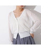 【エヌ ナチュラルビューティーベーシック/N.Natural Beauty basic】のシアーVネックフォルムカーディガン 人気、トレンドファッション・服の通販 founy(ファニー) ファッション Fashion レディースファッション WOMEN トップス・カットソー Tops/Tshirt カーディガン Cardigans Vネック V-Neck キャミワンピース Cami Dress シアー Sheer 夏 Summer 羽織 Haori thumbnail オフ1|ID: prp329100004569627 ipo3291000000032330435