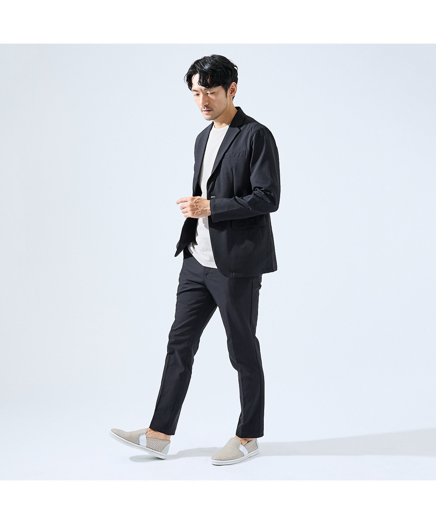 【アバハウス/ABAHOUSE / MEN】の【上下2点セット】SOLOTEX マルチファンクション 2WAYストレッチ セッ インテリア・キッズ・メンズ・レディースファッション・服の通販 founy(ファニー) 　ファッション　Fashion　メンズファッション　Fashion for Men　ストレッチ　Stretch, Stretchy Fabric　ブラック|ID: prp329100004569650 ipo3291000000032712452