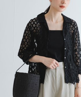【アーバンリサーチ/URBAN RESEARCH】のインドレースオープンカラーシャツ 人気、トレンドファッション・服の通販 founy(ファニー) ファッション Fashion レディースファッション Fashion for Women トップス・カットソー Cut & Sew Tops シャツ・ブラウス・オフィスカジュアル Elegant Blouses & Button-Ups 2025年 2025 2025春夏・S/S Spring/Summer 2025 SS25 インド Indian Textile ショート Short, Short Length ベーシック Basic, Essential レース Lace, Lace Fabric 夏 Summer 春 Spring S/S・春夏 SS, Spring/Summer, Warm Season 羽織 Haori, Light Jacket |ID:prp329100004569652