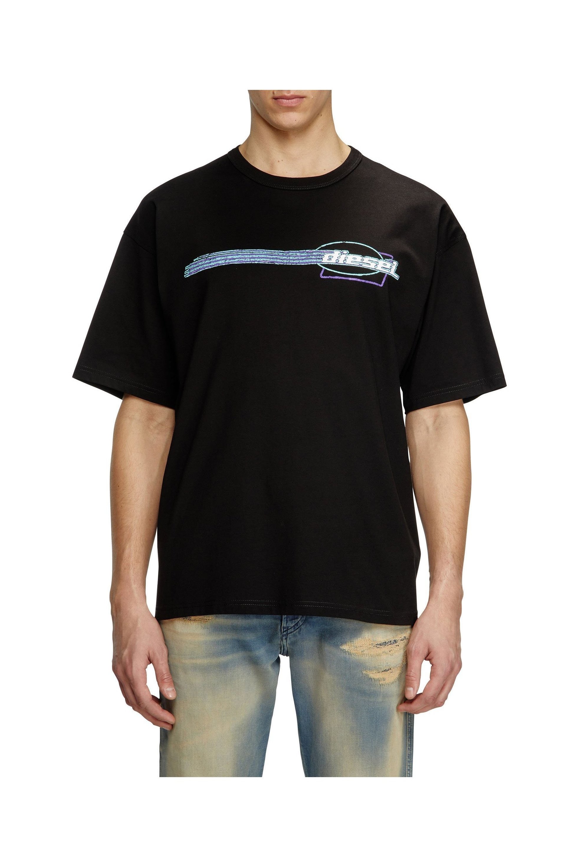 【ディーゼル/DIESEL / MEN】のメンズ Tシャツ T-BOXT-R16 インテリア・キッズ・メンズ・レディースファッション・服の通販 founy(ファニー) 　ファッション　Fashion　メンズファッション　MEN　ジャージー　Jersey　フィット　Fit　プリント　Print　メンズ　Mens　リラックス　Relax　無地　Plain Color　ブラック|ID: prp329100004569723 ipo3291000000032331290