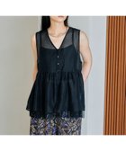【レプシィム ローリーズファーム/LEPSIM LOWRYS FARM】のシアー刺繍アソートノースリブラウス ブラック09|ID: prp329100004569811 ipo3291000000032419223