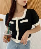 【ナイスクラップ/NICE CLAUP】のハート釦半袖ツイードカーデ 人気、トレンドファッション・服の通販 founy(ファニー) ファッション Fashion レディースファッション WOMEN トップス・カットソー Tops/Tshirt 2025年 2025 2025春夏・S/S Ss,Spring/Summer,2025 おすすめ Recommend カーディガン Cardigan ガーリー Girly キャミワンピース Cami Dress コンパクト Compact サマー Summer ショート Short チェック Check デニム Denim フェミニン Feminine ミニスカート Mini Skirt 半袖 Short Sleeve 夏 Summer thumbnail ブラック|ID: prp329100004569831 ipo3291000000032332466