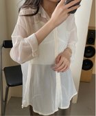 【アイモハ/aimoha】のJasmine Grandiflorum/シアー素材涼しげシースルー長袖シャツ 人気、トレンドファッション・服の通販 founy(ファニー) ファッション Fashion レディースファッション Fashion for Women トップス・カットソー Cut & Sew Tops シャツ・ブラウス・オフィスカジュアル Elegant Blouses & Button-Ups シアー Sheer, See-Through 今季 This Season, Current Season 長袖 Long Sleeve, Full Sleeve thumbnail ベージュ|ID: prp329100004569841 ipo3291000000033278161