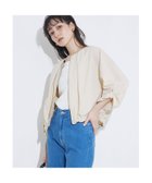【カリテ/qualite】の【接触冷感 吸水速乾 UV】シアサッカーブルゾン /セットアップ対応 ベージュ|ID: prp329100004569876 ipo3291000000032656797