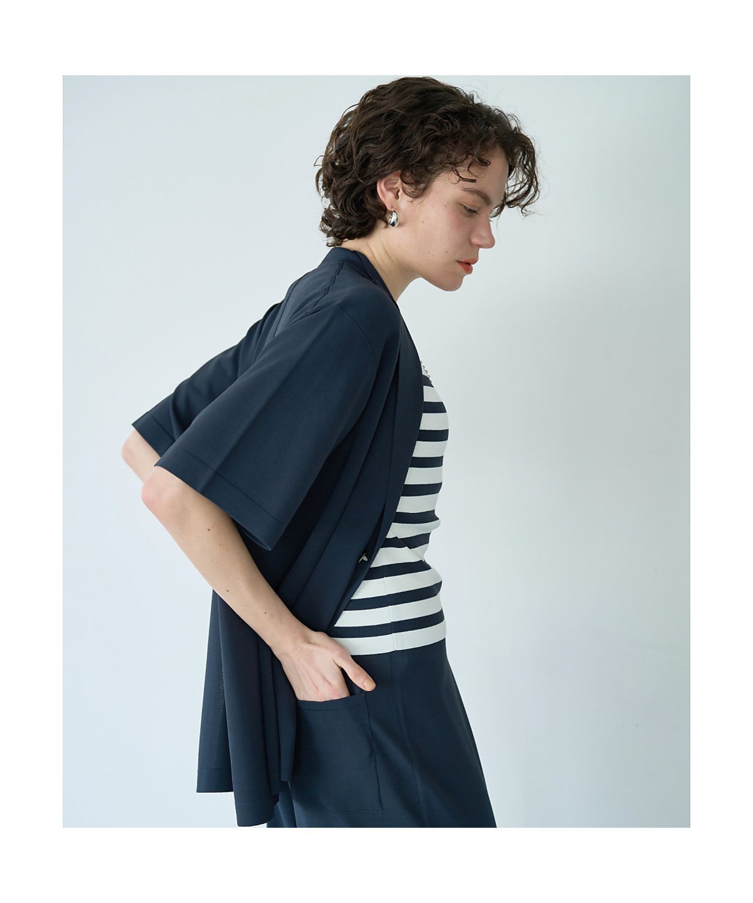 【カリテ/qualite】のレーヨンナイロンニットジャケット 人気、トレンドファッション・服の通販 founy(ファニー) 　ファッション　Fashion　レディースファッション　WOMEN　アウター　Coat Outerwear　ジャケット　Jackets　コンパクト　Compact　シンプル　Simple　ジャケット　Jacket　セットアップ　Set Up　デニム　Denim　ノースリーブ　No Sleeve　エレガント 上品　Elegant　半袖　Short Sleeve　夏　Summer　 other-1|ID: prp329100004569877 ipo3291000000032333093