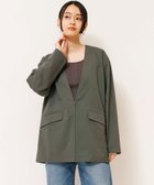 【ジョンブルプライベートラボ/Johnbull Private labo】の37.5 Technology ノーカラージップジャケット 人気、トレンドファッション・服の通販 founy(ファニー) ファッション Fashion レディースファッション WOMEN アウター Coat Outerwear ジャケット Jackets カーゴパンツ Cargo Pants カーディガン Cardigan 抗菌 Antibacterial サスペンダー Suspenders シンプル Simple ストレッチ Stretch デニム Denim ポケット Pocket リラックス Relax おすすめ Recommend エレガント 上品 Elegant thumbnail オリーブ|ID: prp329100004569878 ipo3291000000032333109