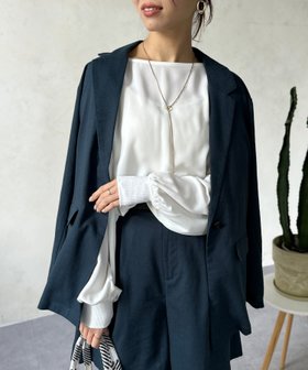 【シェトワ/Chez toi】のリネンテーラードジャケット 人気、トレンドファッション・服の通販 founy(ファニー) ファッション Fashion レディースファッション WOMEN アウター Coat Outerwear ジャケット Jackets テーラードジャケット Tailored Jackets インナー Inner シンプル Simple デニム Denim フェミニン Feminine フリル Frills リネン Linen リラックス Relax ロング Long ワイド Wide プチプライス・低価格 Affordable おすすめ Recommend |ID:prp329100004569897