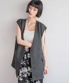 【ローリーズファーム/LOWRYS FARM】のリネンライクメッシュベスト チャコール18|ID: prp329100004569919 ipo3291000000032714729