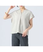 【ビームス ハート/BEAMS HEART】の【洗濯機洗い可】フリル袖 スキッパー プルオーバー 25SS 半袖 ブラウス オンオフ兼用 お仕事 NATURAL|ID: prp329100004569922 ipo3291000000032691011