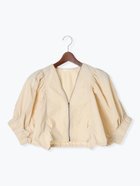 【テチチ/Te chichi】のバルーンスリーブショートブルゾン 人気、トレンドファッション・服の通販 founy(ファニー) ファッション Fashion レディースファッション WOMEN アウター Coat Outerwear ブルゾン Blouson/Jackets スリーブ Sleeve ブルゾン Blouson エレガント 上品 Elegant thumbnail ベージュ|ID: prp329100004569928 ipo3291000000032333517