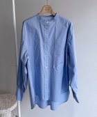 【ドゥ アルシーヴ/Doux archives】のタイプライターバンドカラーシャツ 人気、トレンドファッション・服の通販 founy(ファニー) ファッション Fashion レディースファッション WOMEN トップス・カットソー Tops/Tshirt シャツ/ブラウス Shirts/Blouses おすすめ Recommend インナー Inner カフス Cuffs スウェット Sweat ポケット Pocket thumbnail SAX|ID: prp329100004569933 ipo3291000000032333574